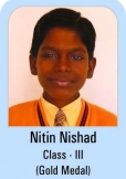 Nitin-Nishad-Class-III-Gold-Madel