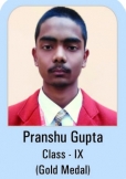Pranshu-Gupta-Class-IX-Gold-Madel