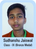 Sudhanshu-Jaiswal-Class-IX-Bronze-Madel