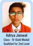 Aditya-Jaiswal-Class-IV-Gold-Madel-Qualified-for-2nd-Level