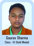 Gaurav-Sharma-Class-IX-Gold-Madel
